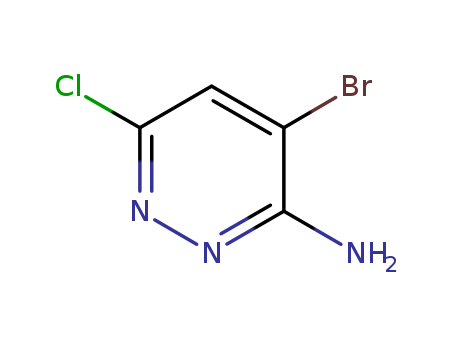 3-Amino-4-bromo-6-chloropyridazine